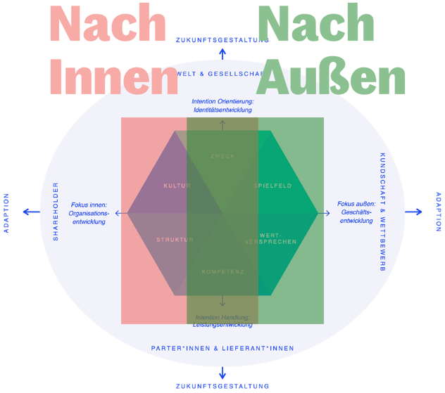 Wirkrichtungsperspektive im Strategie-Hexagon