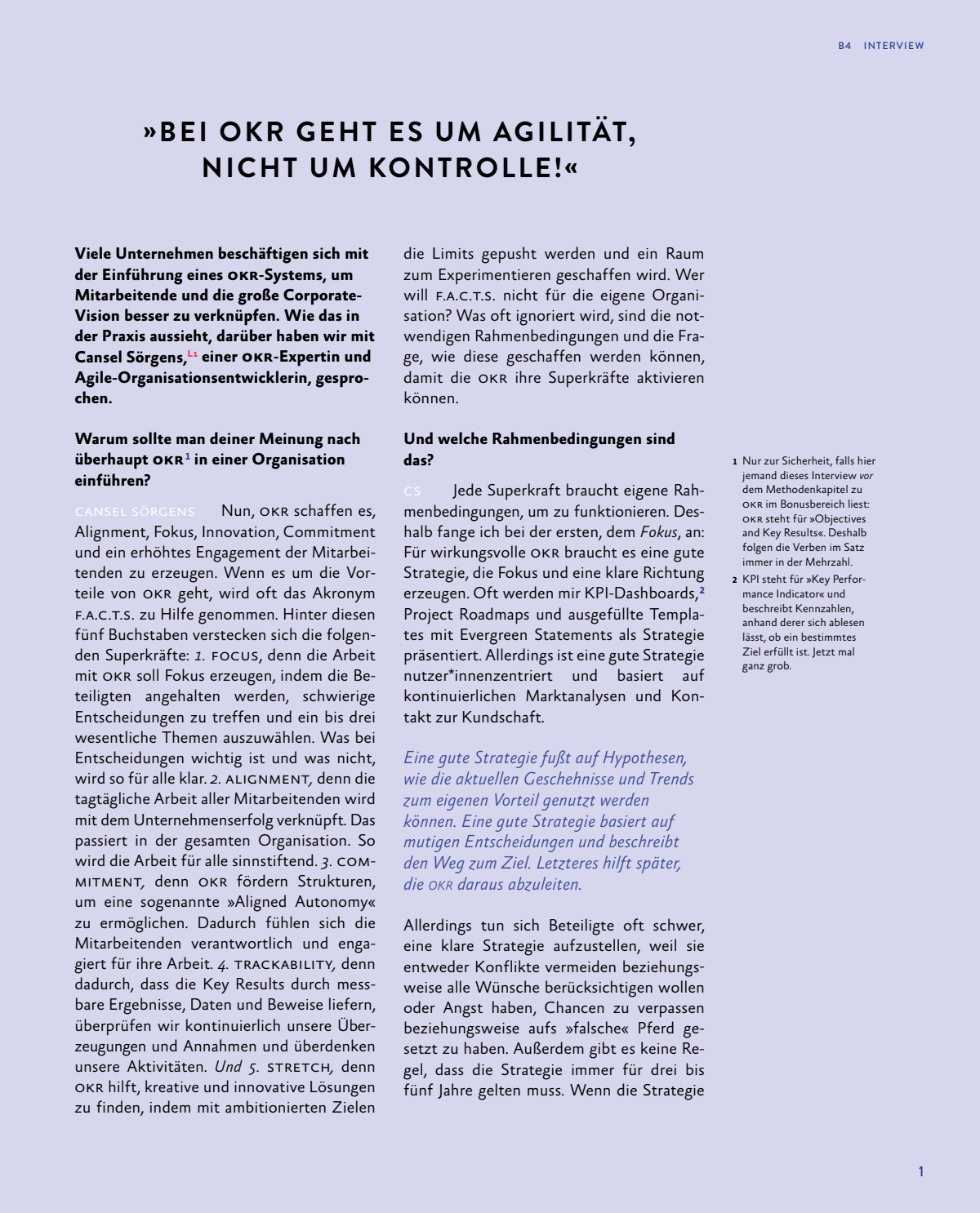 Vorschau: Bonus Interview: OKR Systeme in der Praxis