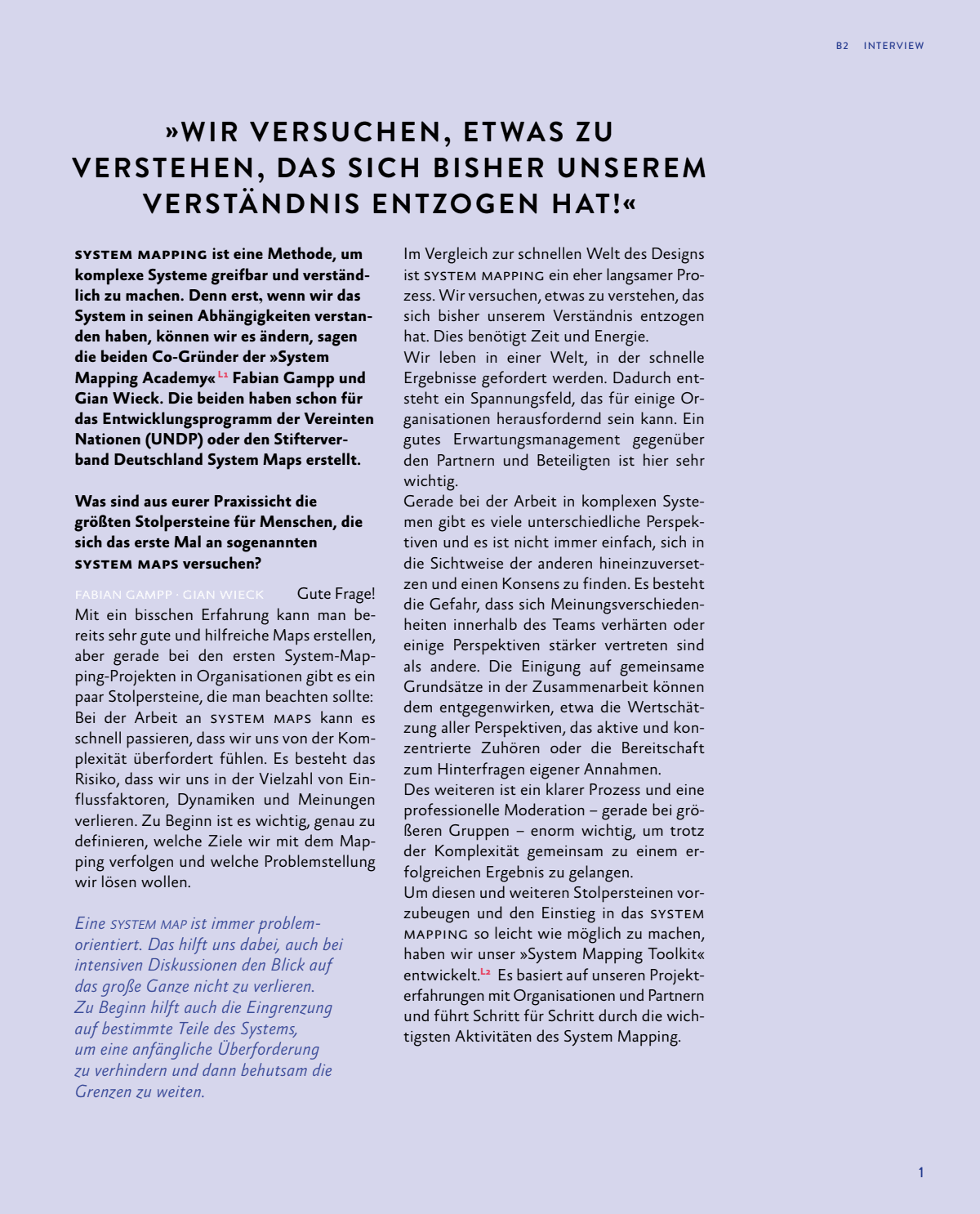 Vorschau: Bonus Interview: System Mapping in der Praxis