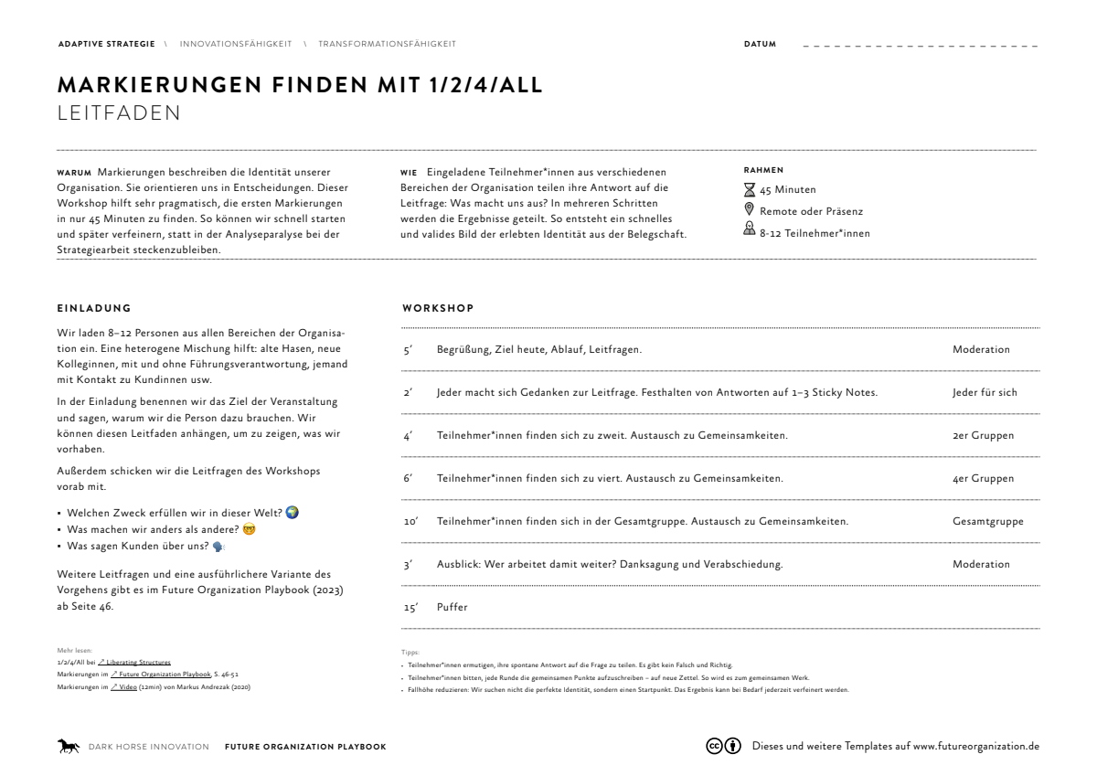 Vorschau: Markierungen Workshop Template