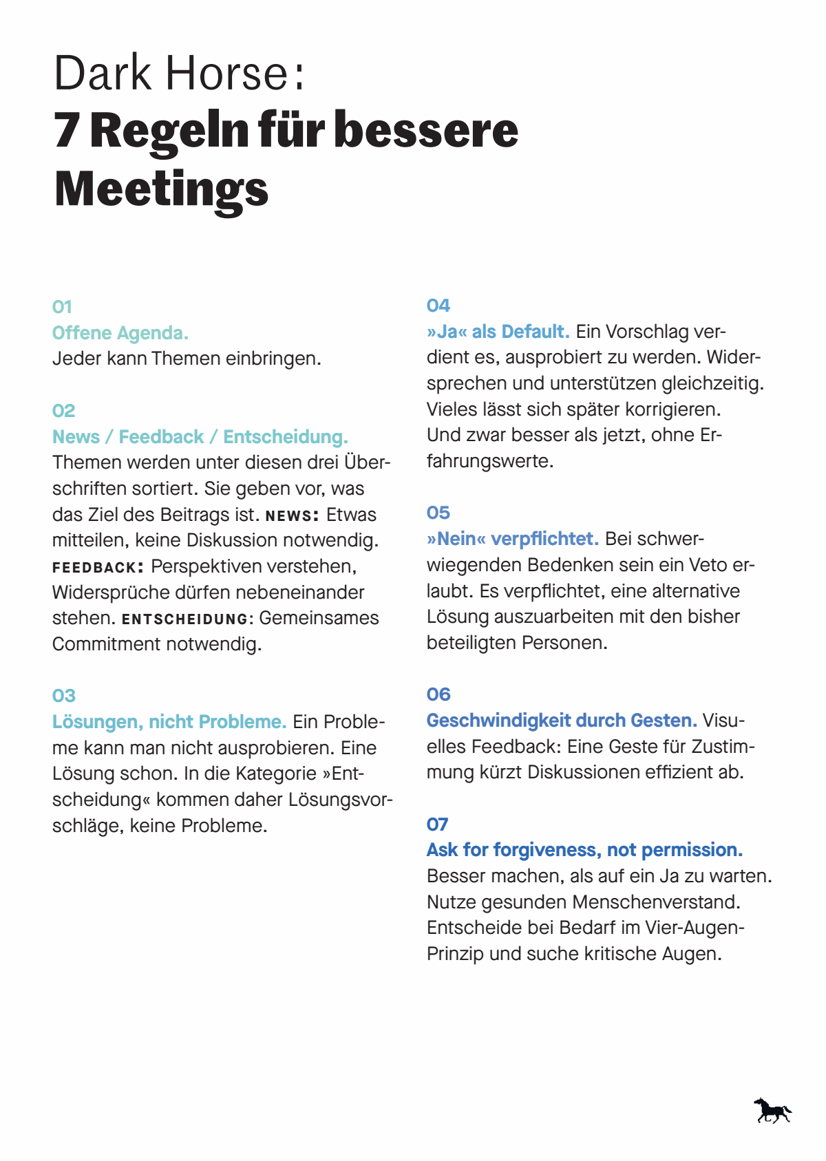 Vorschau: 7 Regeln für bessere Meetings