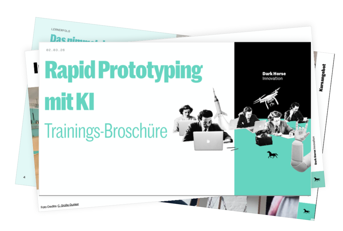 Trainings Broschüre Rapid Prototyping mit KI Preview